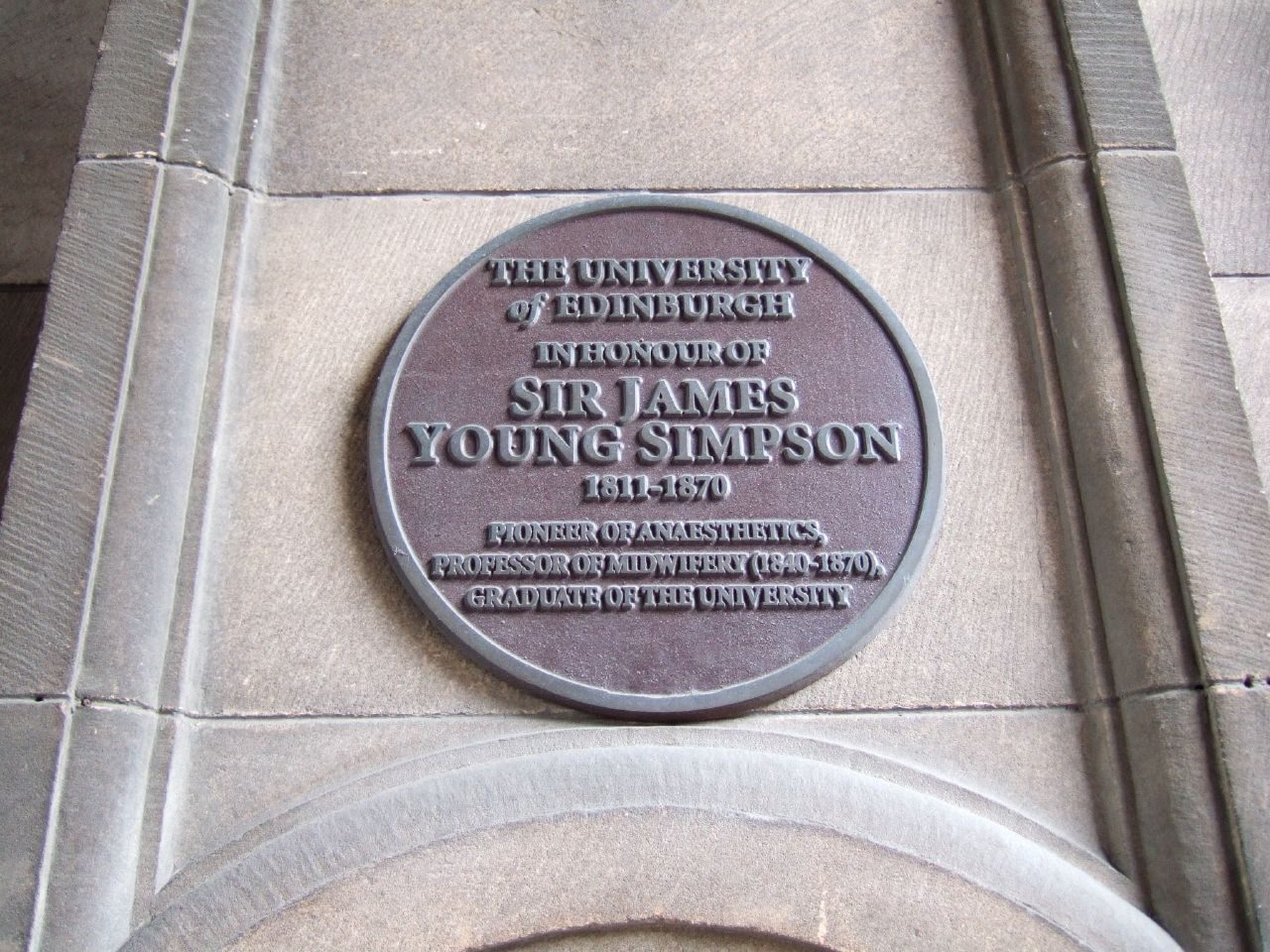 James Young Simpson Memorial Tablet